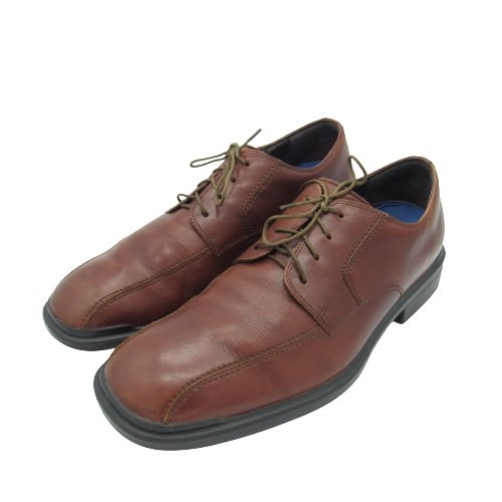 Rockport Mens Size 11 M APM7016G Brown Leather Bicycle Toe Oxford Dress Shoes